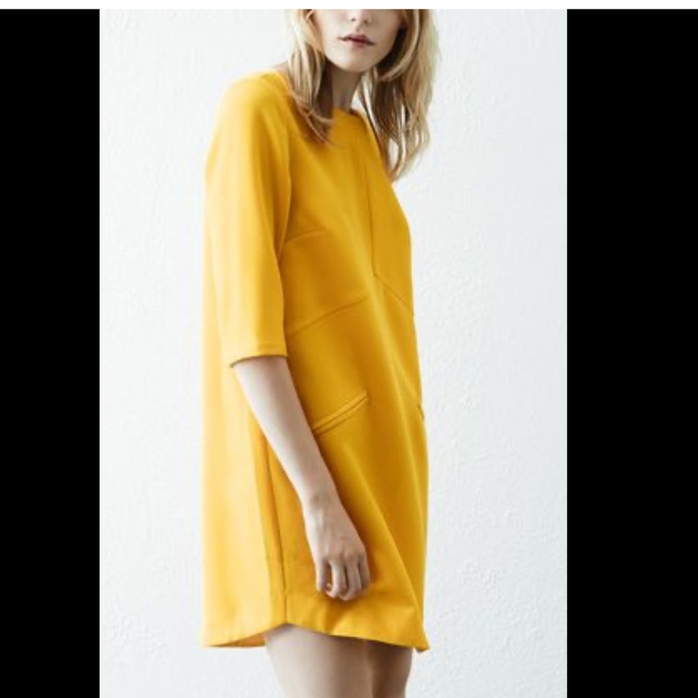 Yellow shift dress - Picture 8 of 8